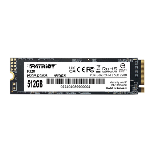 Patriot SSD P320 512gb M.2280 Pci-E R/W 3000/2200mb/S P320p512gm28