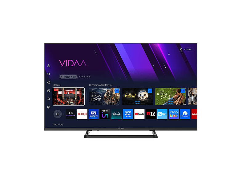 PEAQ PTV40VF-7025C TV LED, SMART TV, 40 ", Full-HD, Processore Quad Core CA53, Classe E
