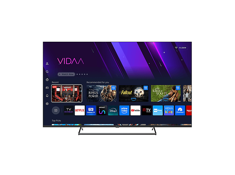 PEAQ PTV65VU-7026C TV LED, SMART TV, 65 ", Processore CA53 x 4@1.5Ghz, Classe F