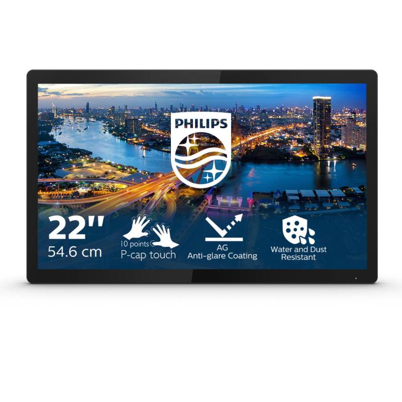 PHILIPS 222B1TFL-00 Monitor Open Frame Touch 21,5'' IPS Full HD 1920x1080 75Hz 10 Touch Points IP65 colore Nero