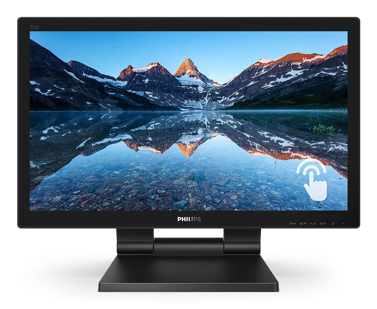 Philips 222B9TA-00 B Line Monitor PC Touchscreen 21.5'' Full HD VA 10 Punti Touch IP65 Hub USB 3.2 colore Nero