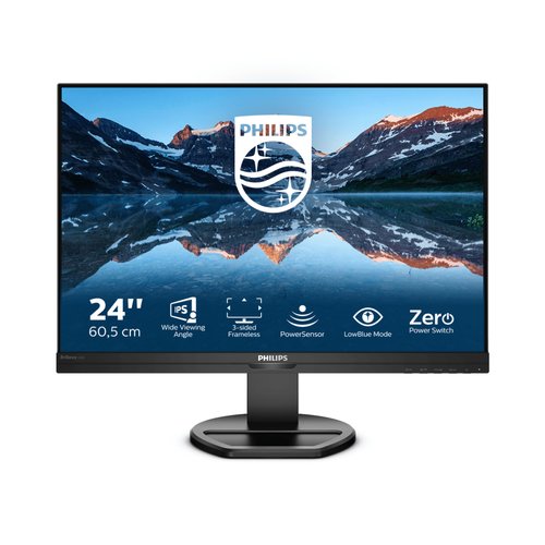 Philips 240B9-00 B Line Monitor PC 24.1'' IPS LED WUXGA 1920x1200 16:10 4 ms 300 cd-m² Hub USB VESA Pivot colore Nero