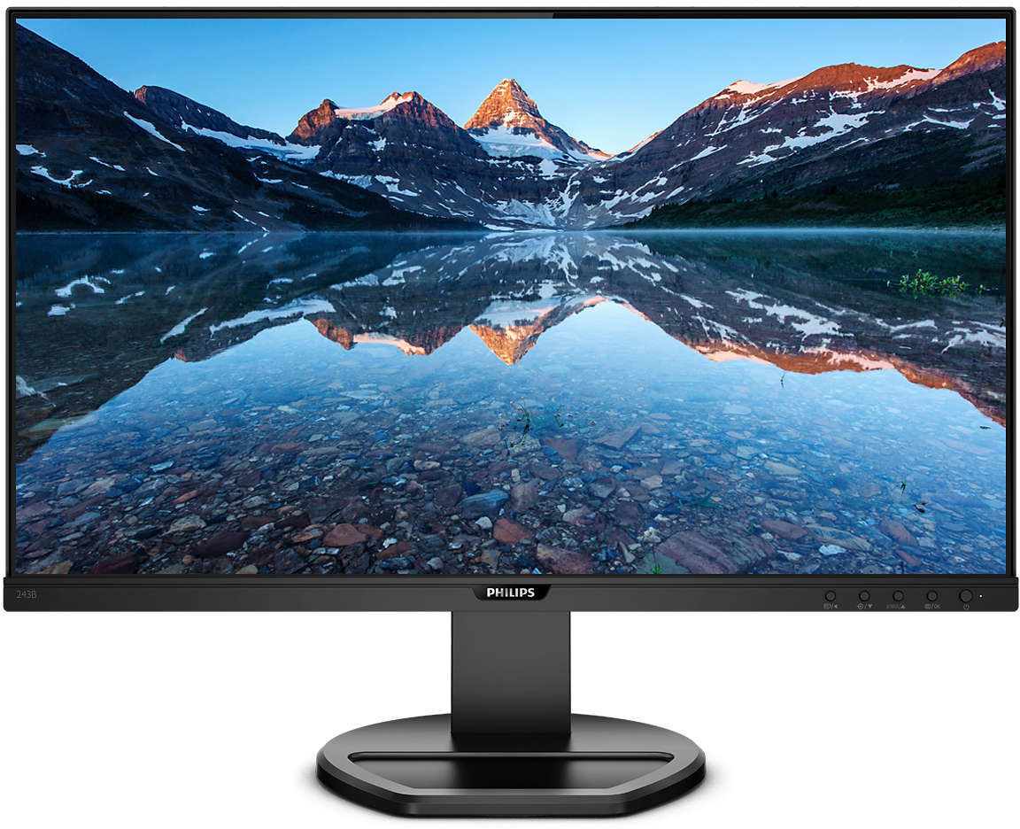 Philips 243B9-00 B-Line Monitor PC 23.8'' IPS Full HD 1920x1080 USB-C Docking 75Hz 4ms colore Nero