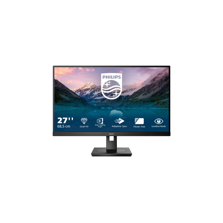 Philips 275S9JML-00 Monitor PC 27'' QHD 2560x1440 VA 75Hz 4ms Hub USB Flicker-Free LowBlue colore Nero