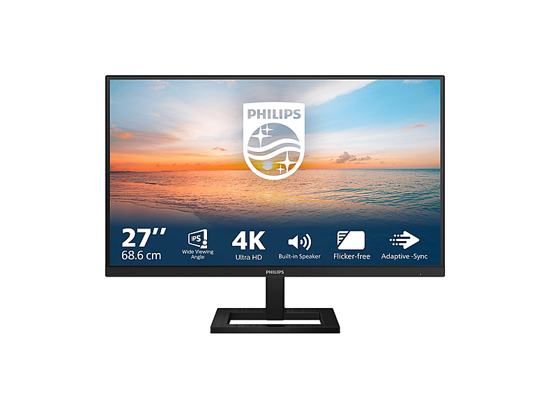Philips 27E1N1800AE-00 Serie 1000 Monitor PC 27'' 4K Ultra HD IPS LED HDR10 2xHDMI DisplayPort Altoparlanti colore Nero
