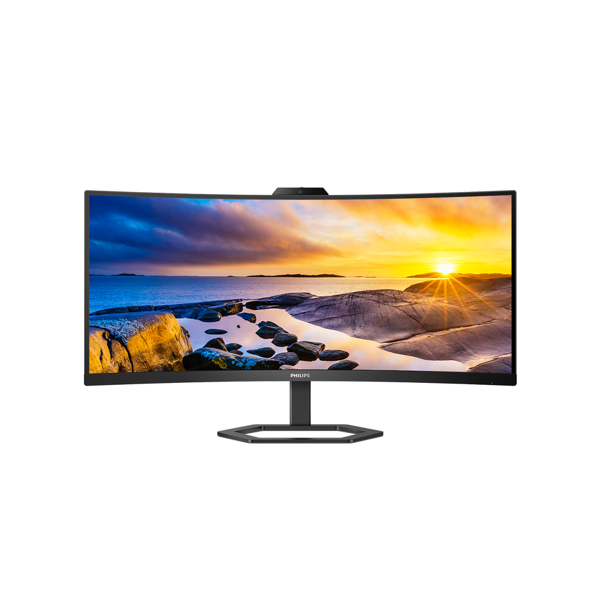 philips-34e1c5600he-00-serie-5000-monitor-pc-curvo-34-va-l Philips 34E1C5600HE-00 Serie 5000 Monitor PC Curvo 34'' VA LED 3440x1440 100Hz Webcam 5MP USB-C 65W colore Nero