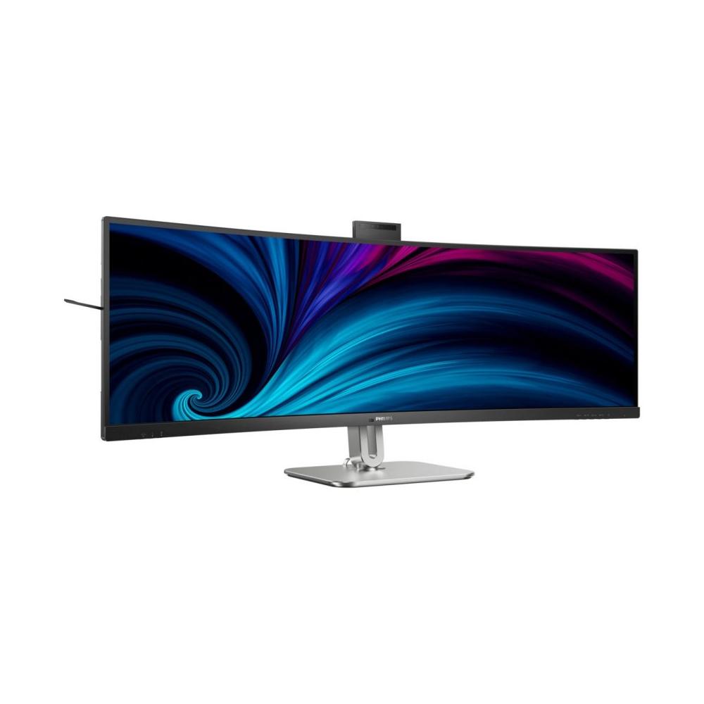 Philips 49B2U6900CH Monitor PC Curvo 49'' Dual QHD 5120x1440 USB-C 100W Webcam 5MP Hub USB DisplayPort HDMI colore Nero