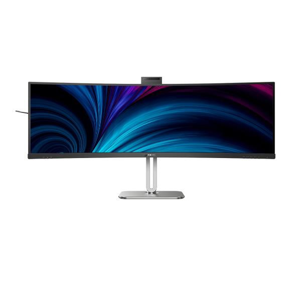 Philips 49B2U6903CH-00 Monitor PC Curvo 48.8'' Dual QHD 5120x1440 100Hz Webcam Integrata USB-C Docking Grigio