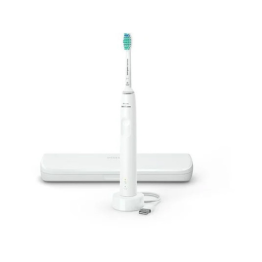 Philips HX3673-13 Sonicare 3100 Spazzolino elettrico sonico 1 modalita' SmartTimer QuadPacer autonomia 14 giorni colore Bianco
