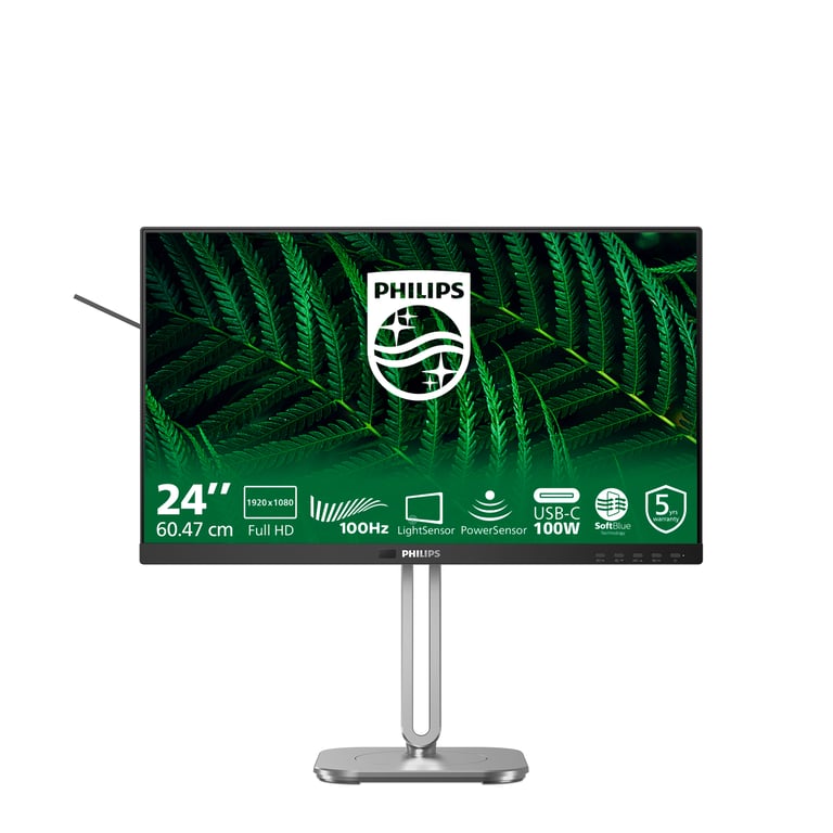 Philips Monitor 23.8'' Full HD LCD 24B2G5301-00 Nero