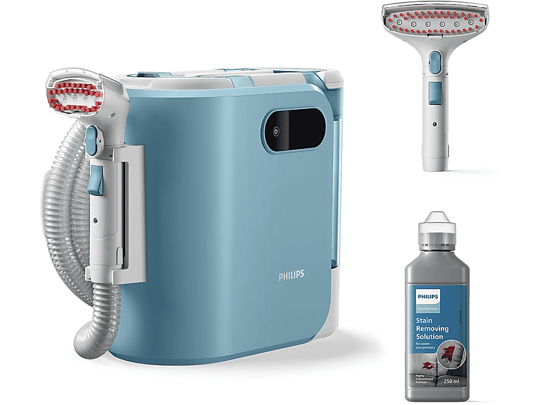 philips-smacchiatore-philips-smacchiatore-portatile-serie-30 Philips SMACCHIATORE PHILIPS Smacchiatore portatile Serie 3000 XW3193/11, Potenza 400 W, Azzurro/Bianco