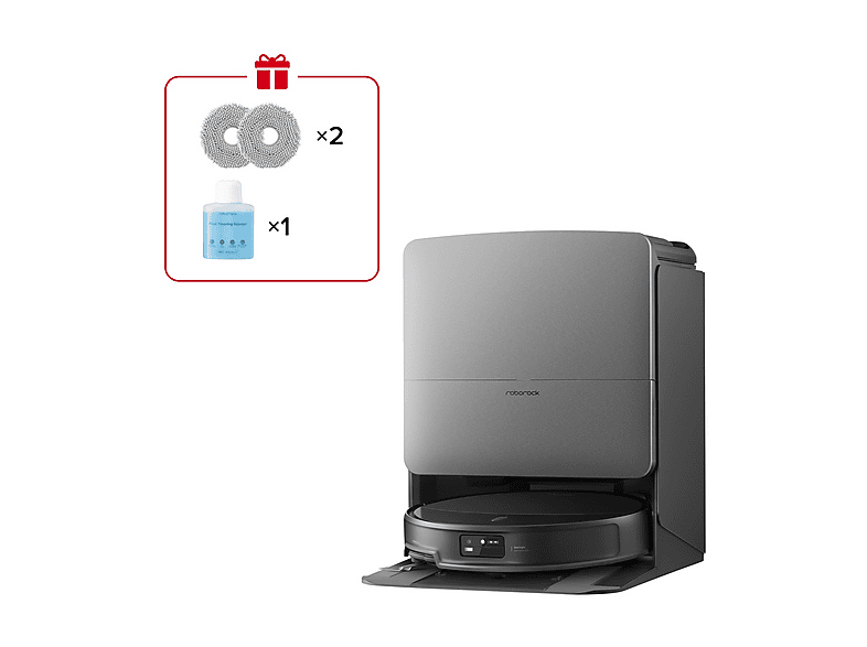Roborock ROBOT ASPIRAPOLVERE ROBOROCK Saros 20x, Potenza 65 W, Lavapavimenti, Autonomia fino a 220 min, Sensore di superficie, Spazzola laterale, Base