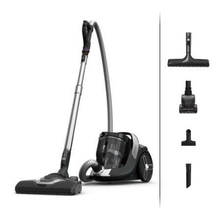 rowenta-ro7c66-green-force-cyclonic-aspirapolvere-a-traino-s Rowenta RO7C66 Green Force Cyclonic Aspirapolvere a Traino Senza Sacco 2,5 L 500 W 66 dB colore Nero Grigio