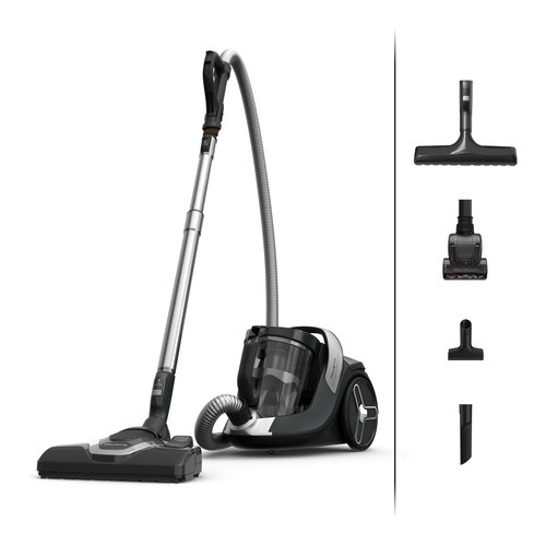Rowenta RO7C66 Green Force Cyclonic Aspirapolvere a Traino Senza Sacco 2,5 L 500 W 66 dB colore Nero Grigio