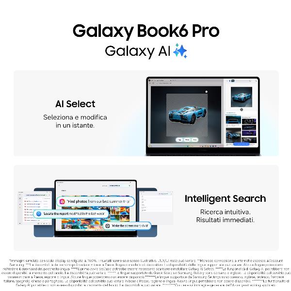 Samsung Galaxy BOOK6 PRO/14/U7 356H/16GB/512GB/GRAY/WIN11P NP944XJG-KG1IT
