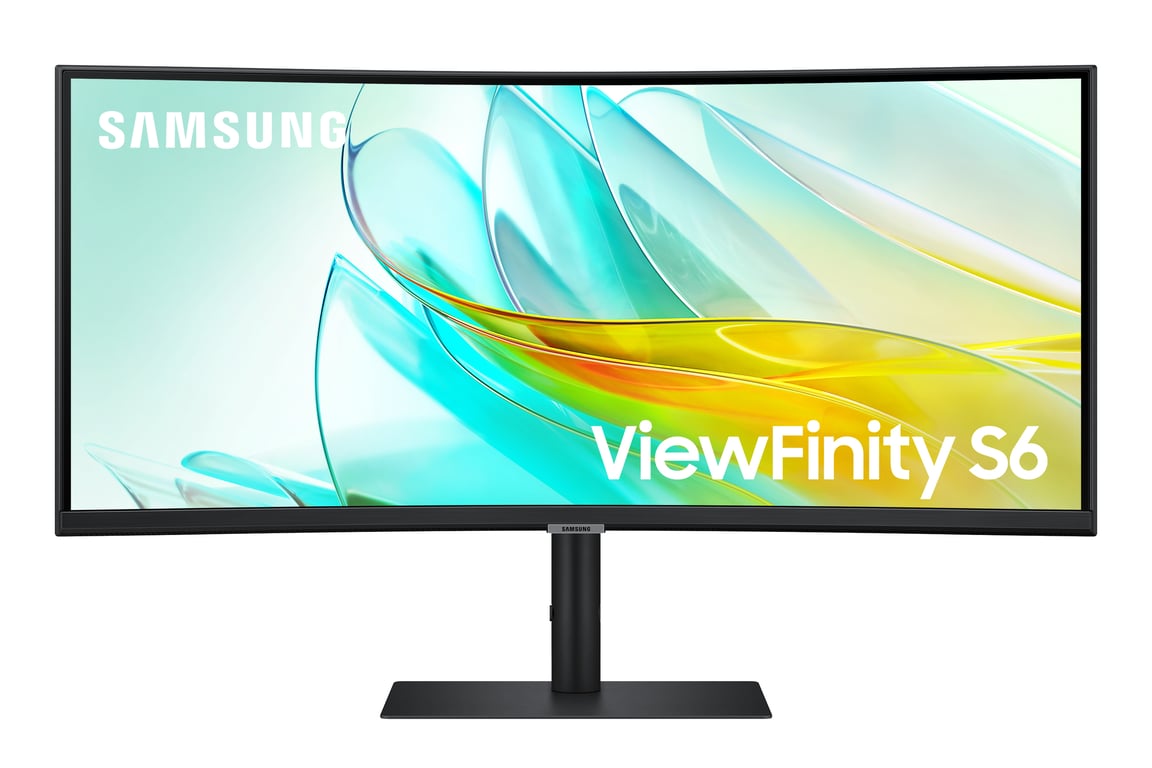 Samsung LS34C652UAUXEN ViewFinity S6 Monitor Curvo 34'' VA WQHD 3440x1440 100Hz USB-C 90W colore Nero
