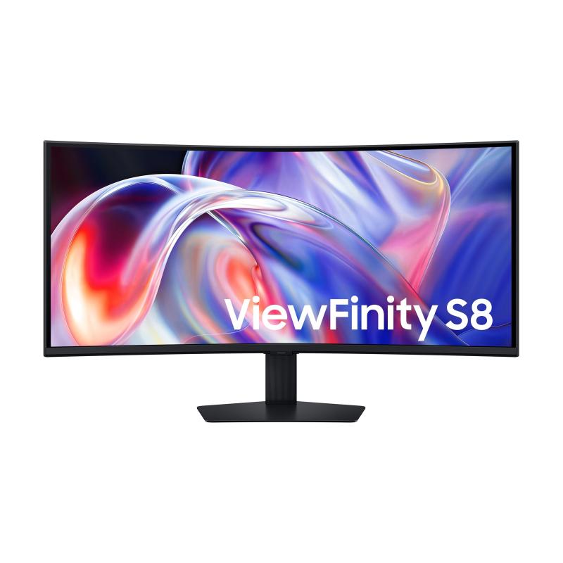 Samsung LS40H850TAUXEN S85TH Monitor PC 40'' 5120 x 2160 Pixel WUHD LCD Curvo 21:9 144 Hz HDR10+ FreeSync Premium Altoparlanti Integrati USB Hub 3.2 G