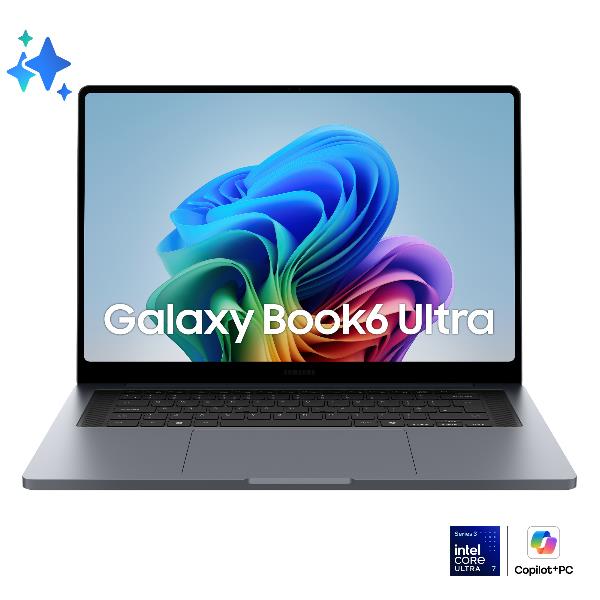 Samsung NP964UJH-XG4IT Galaxy Book6 Ultra Notebook Intel Core Ultra 7 32 GB RAM 1000 GB SSD RTX 5060 colore Grigio