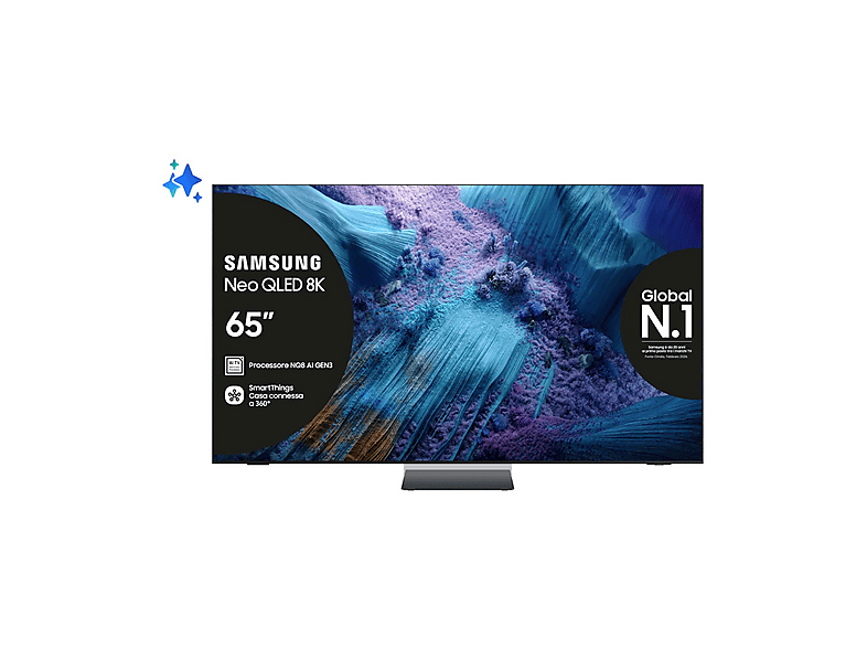 samsung-qe65qn990ftxzt-smart-tv-neo-qled-65-vision-ai-m SAMSUNG QE65QN990FTXZT, Smart TV NEO QLED 65'', Vision AI, Mini LED, Processore NQ8 AI Gen3, 8K Upscaling Pro, Glare Free, Neo Quantum HDR 8K Dolby At