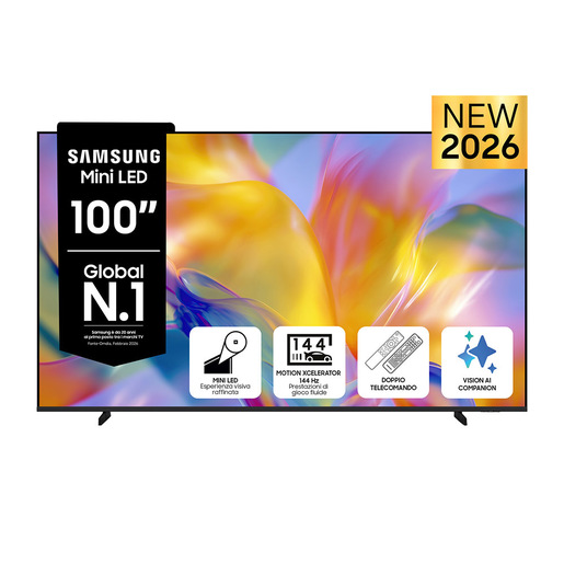 SAMSUNG UE100M90HUXZT TV LED, SMART TV, 100 ", Processore NQ4 AI Gen2, Classe G