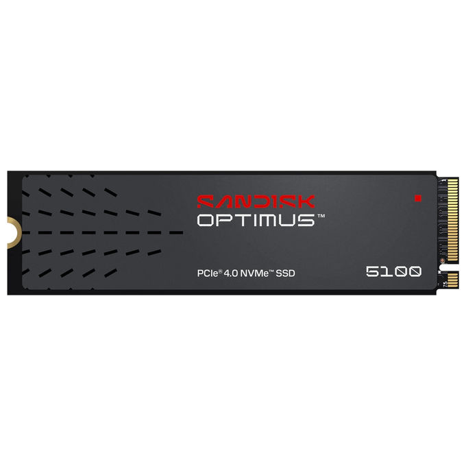 SanDisk SDSP51500GAN-000E0 Optimus 5100 SSD 500 GB M.2 PCI Express 4.0 NVMe QLC 3D NAND colore Nero - Nero
