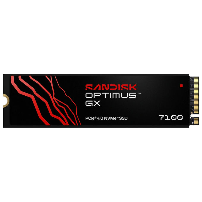 SanDisk SDSP71500GAN-000E0 Optimus GX 7100 SSD 500 GB M.2 2280 PCIe 4.0 x4 NVMe TLC 3D NAND colore Nero - Nero