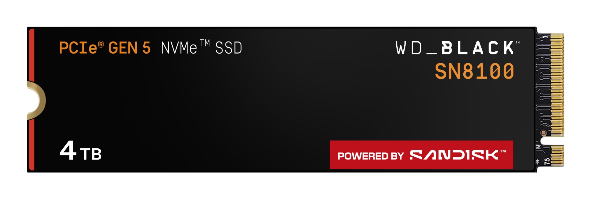 Sandisk Wd Black 4TB SSD SN8100 M.2 Nvme Pcie GEN5 WDS400T1X0M-00CMT0