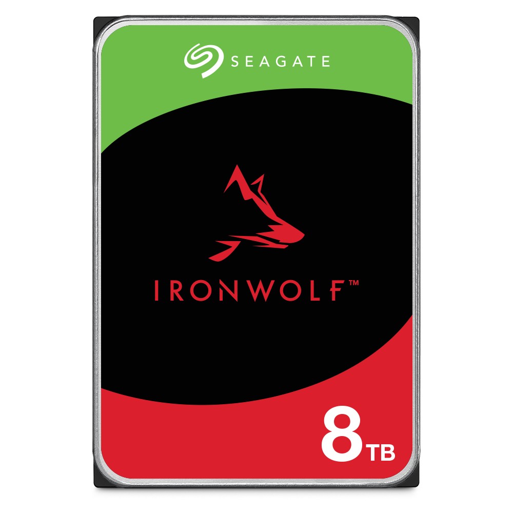 Seagate ST8000VN004 IronWolf Hard Disk Interno NAS 3.5'' 8 TB SATA III 6 Gbit-s 7200 rpm Cache 256 MB CMR