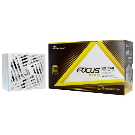 seasonic-focus-gx-750-v4-white-edition-alimentatore-750w-atx Seasonic FOCUS GX-750 V4 White Edition Alimentatore 750W ATX3.0 80 PLUS Gold Completamente Modulare colore Bianco