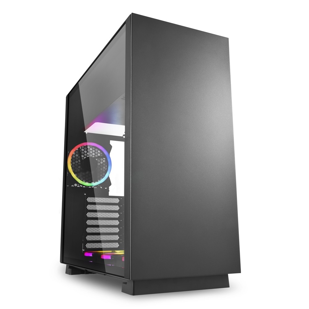 Sharkoon 2XU3,VETRO TEMP,4X120 Argb Ring Fan,argb Contr. Pure Steel Rgb ATX