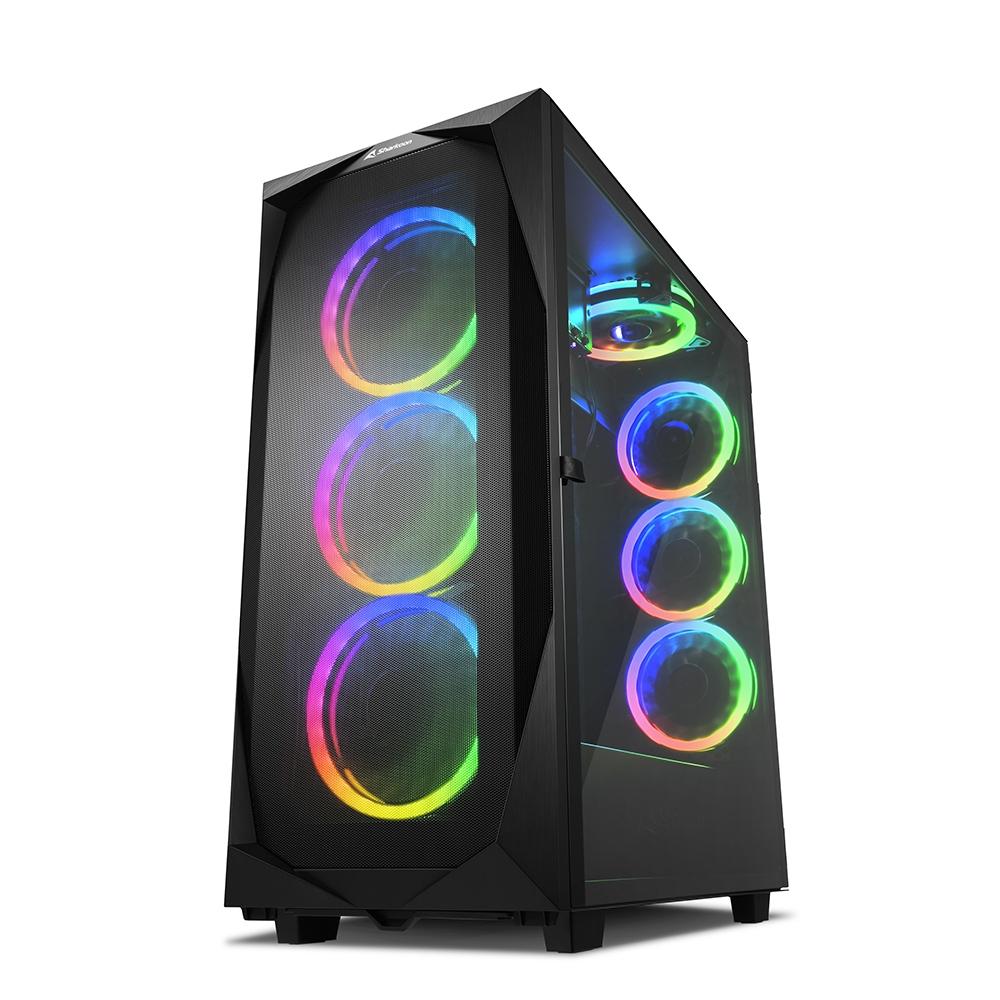 Sharkoon Atx Argb Fan, 3X140, 4X120, Finestra Lato A Dx REV300