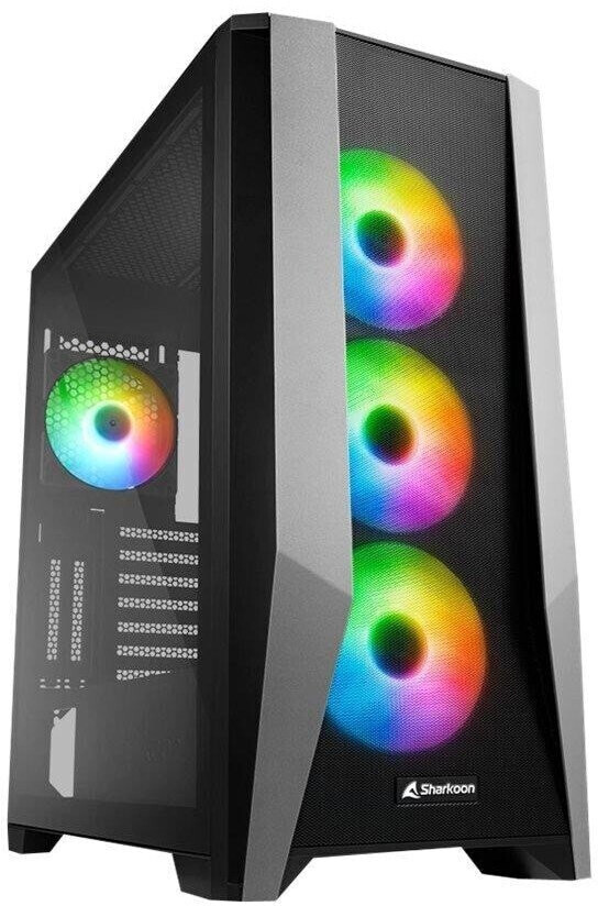 Sharkoon Case Tg7m Rgb Atx Vetro Temperato, 7 Slot Espansione, 3x120mm Fan Front, 1x120mm Rear Tg7m RGB