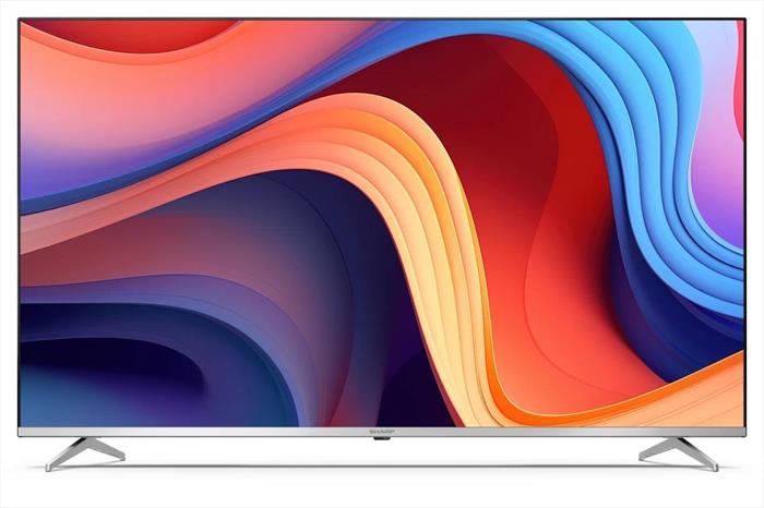 sharp-55gp6260e-tv-qled-55-4k-ultra-hd-smart-google-tv-dvb Sharp 55GP6260E TV QLED 55'' 4K Ultra HD Smart Google TV DVB-T2 C S2 Dolby Vision Dolby Atmos HDMI 2.1 colore Nero Argento