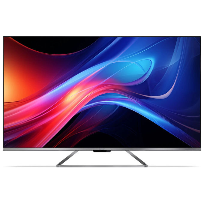 sharp-55gp7265e-google-tv-qled-4k-55-frameless-hdr-dolby-v Sharp 55GP7265E Google TV QLED 4K 55'' Frameless HDR Dolby Vision Dolby Atmos colore Argento