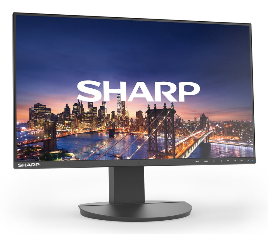 Sharp monitor 27 pollici Full HD 60006216 MultiSync EA272F pannello IPS 1920x1080 USB-C DisplayPort HDMI regolazione altezza Nero