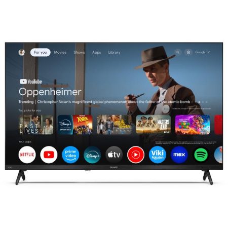 sharp-tv-qled-hd-32-pollici-google-tv-nero Sharp TV QLED HD 32 Pollici Google TV Nero