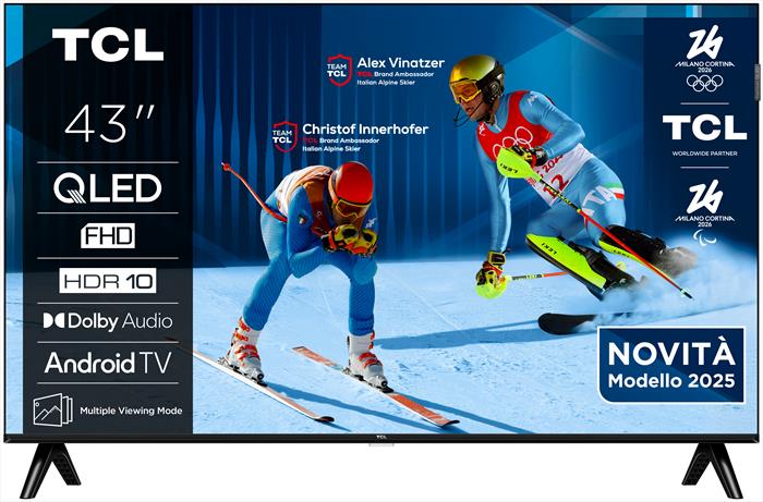 tcl-32s59k-s59k-smart-tv-qled-32-full-hd-android-tv-dolby TCL 32S59K S59K Smart TV QLED 32'' Full HD Android TV Dolby Audio HDR10 colore Metallico