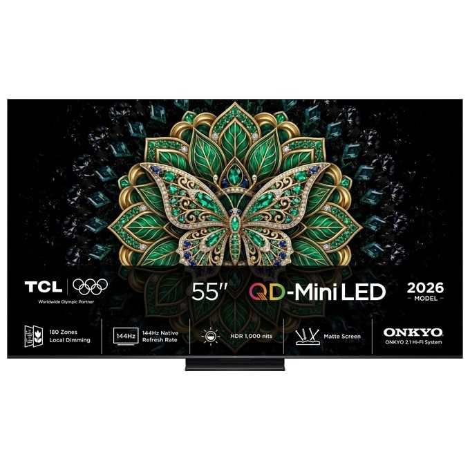 tcl-tv-tcl-55c6k-pro-smart-55-qd-mini-led-tv-4k-hdr-1000 TCL TV TCL 55C6K PRO, Smart 55”, QD-Mini LED TV, 4K HDR 1000 nits, 180 dimming zones, Google Dolby Vision & Atmos, 2.1 Onkyo, 144Hz, AirPlay 2