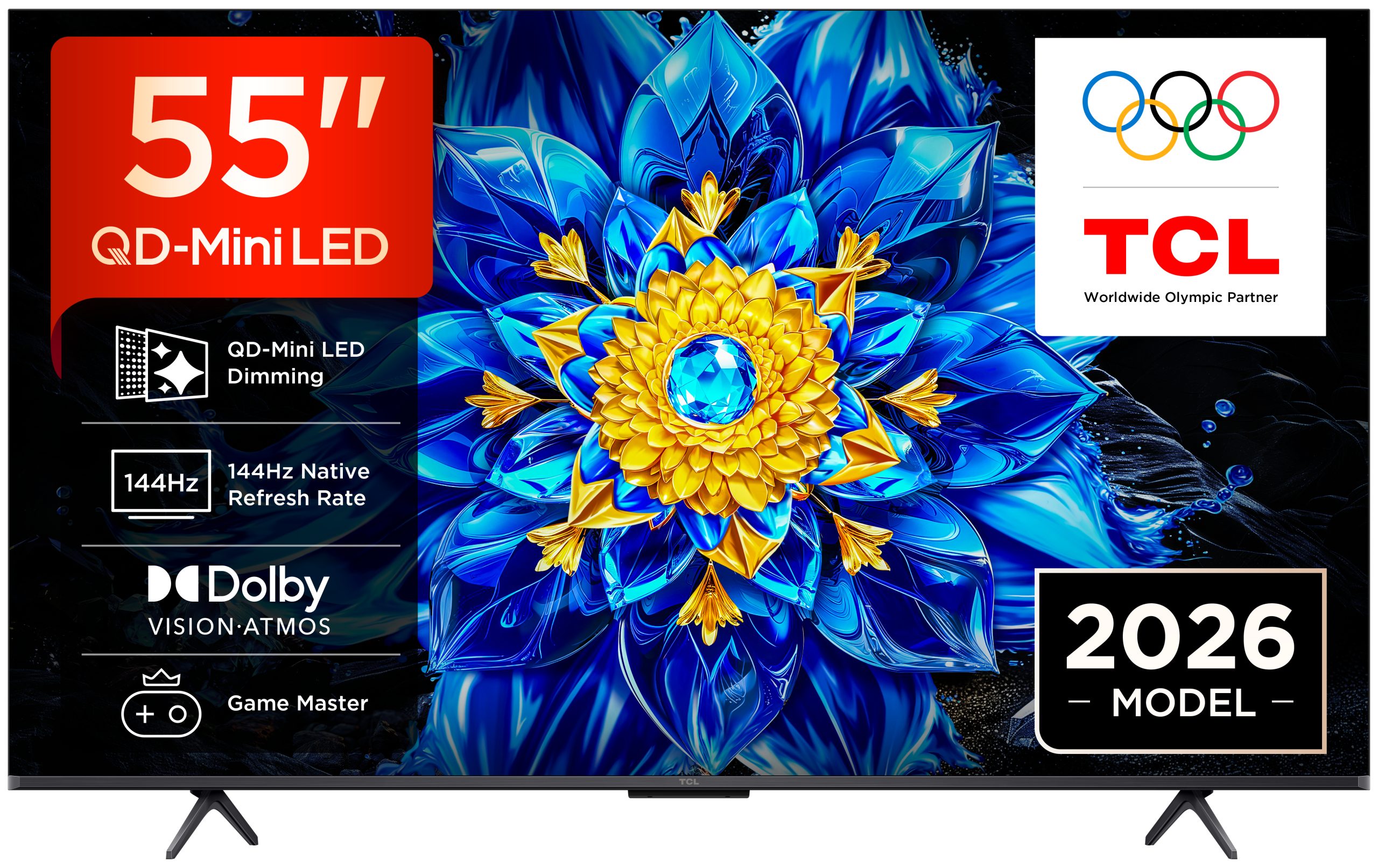 tcl-tv-tcl-55p8l-qd-mini-led-55-4k-hdr-google-tv-144hz TCL TV TCL 55P8L, QD-Mini LED 55", 4K HDR, Google TV, 144Hz VRR, Dolby Vision & Atmos