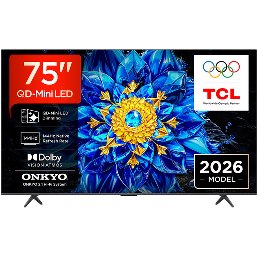 tcl-tv-tcl-75p8l-qd-mini-led-75-4k-hdr-google-tv-144hz TCL TV TCL 75P8L, QD-Mini LED 75", 4K HDR, Google TV, 144Hz VRR, Audio Onkyo 2.1