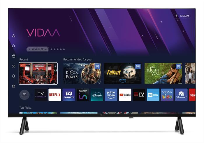 Telesystem TELE System 28000249 Smart TV 32'' HD VIDAA tivu'sat Hotel Mode Frameless colore Nero