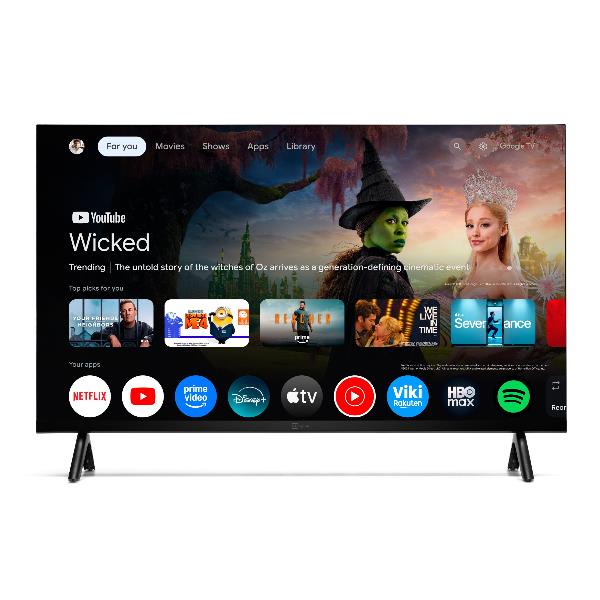 Telesystem TELE System TS24FLSMG15 Smart TV 24'' Google TV 12V Camper DVB-T2 S2 CAM tivu'sat WiFi Bluetooth colore Nero
