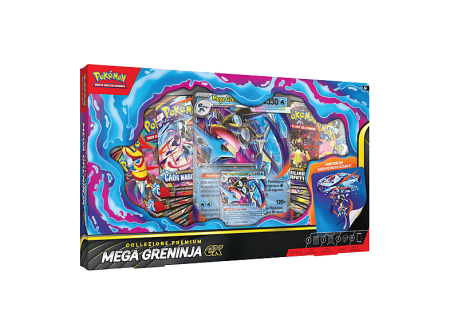 the-pokemon-company-pokemon-10-10413-104-collezione-premium THE POKEMON COMPANY Pokémon 10-10413-104 Collezione Premium Mega Greninja-ex Carta promozionale olografica e lenticolare gigante 8 buste di espansione