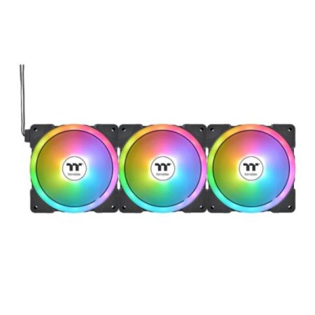 thermaltake-cl-f167-pl12sw-a-swafan-ex12-argb-ventola-per-ca Thermaltake CL-F167-PL12SW-A SWAFAN EX12 ARGB Ventola per Case PC 12 cm 3 Pezzi con Illuminazione ARGB e Connessione Magnetica colore Bianco