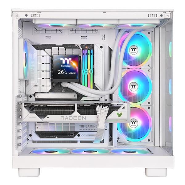 Thermaltake CL-W433-PL12SW-A MAGFloe 360 Ultra AIO Liquid Cooler ARGB 360mm Display LCD 3.95'' colore Bianco