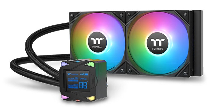 Thermaltake CL-W461-PL12SW-A Kit Raffreddamento a Liquido LA240-S ARGB Ventola 12cm Nero