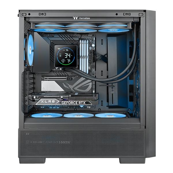 Thermaltake CL-W470-PL12SW-A TH360-S V3 Dissipatore AIO Liquido 360mm ARGB Sync 3 Ventole 500 2500 rpm 37,8 dB colore Nero