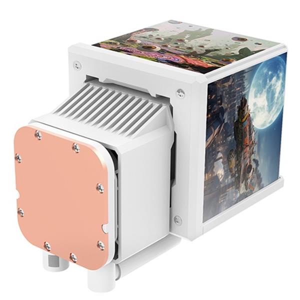 Thermaltake CL-W482-PL12SW-A MINECUBE 360 Ultra Raffreddatore Liquido AIO 360mm 3 Ventole 120mm ARGB colore Bianco