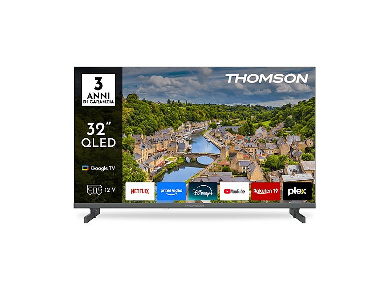 thomson-32fqg3s15c-tv-qled-smart-tv-32-full-hd-process THOMSON 32FQG3S15C TV QLED, SMART TV, 32 ", Full-HD, Processore Arm Cortex-A55*4 1,45 GHz, Classe E