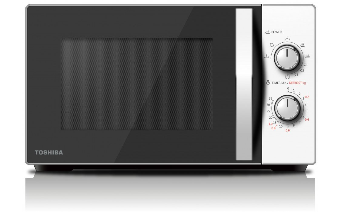 Toshiba MW-MG20P Forno a Microonde Combinato con Grill 20 L 800 W Scongelamento Comandi Meccanici colore Bianco